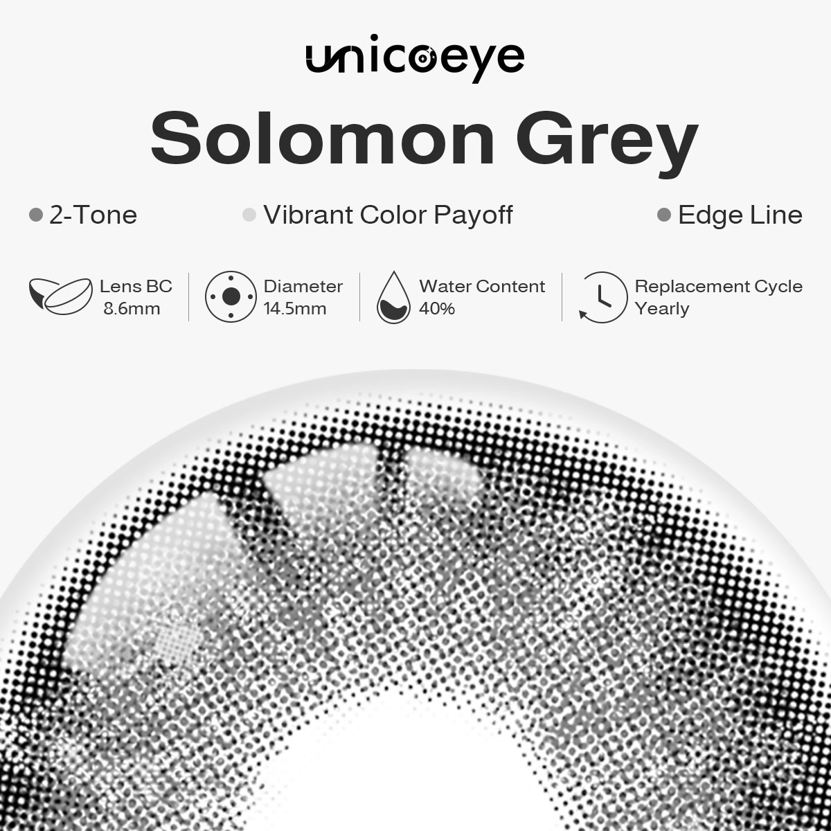 Solomon Gray Yearly Contact Lenses