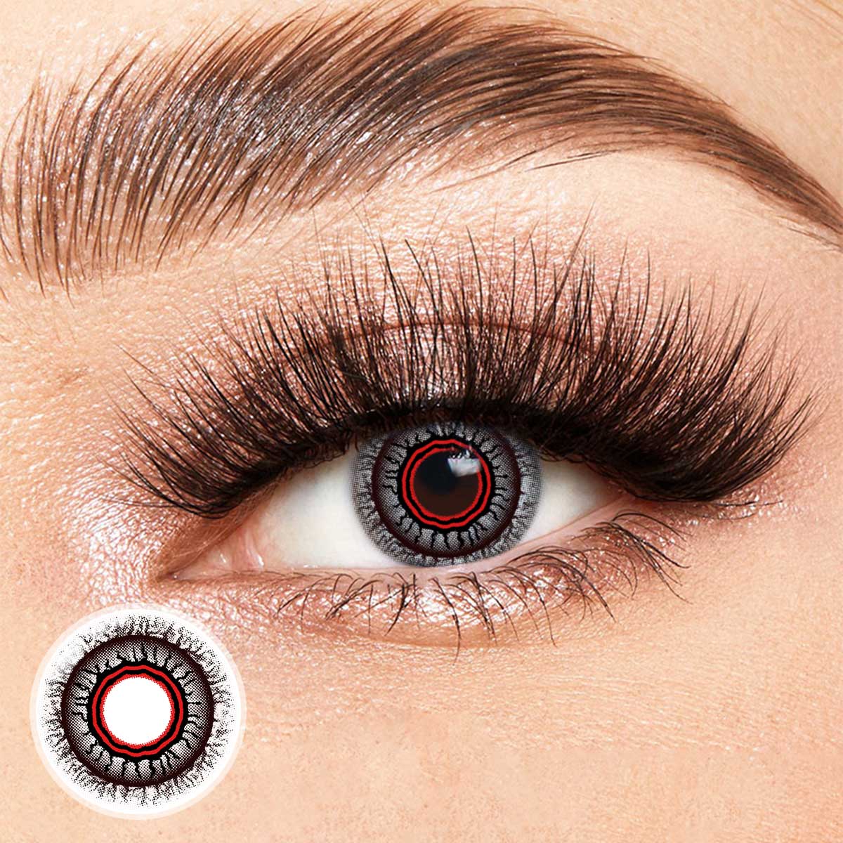 Obscura Red Costume Yearly Contact Lenses, image size:1200x1200