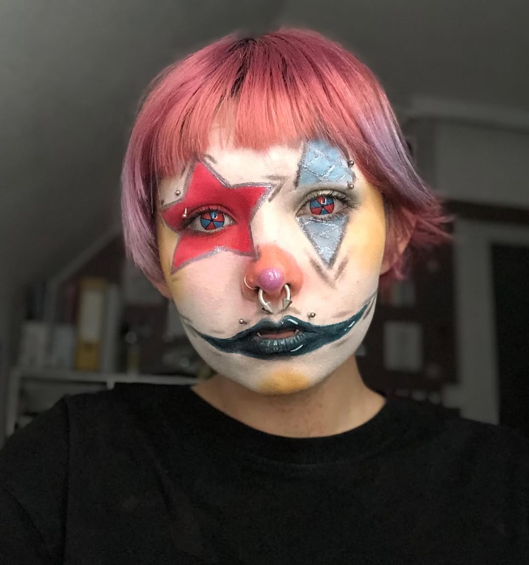 Sweety Crazy Clown Costume 6 Months Contact Lenses