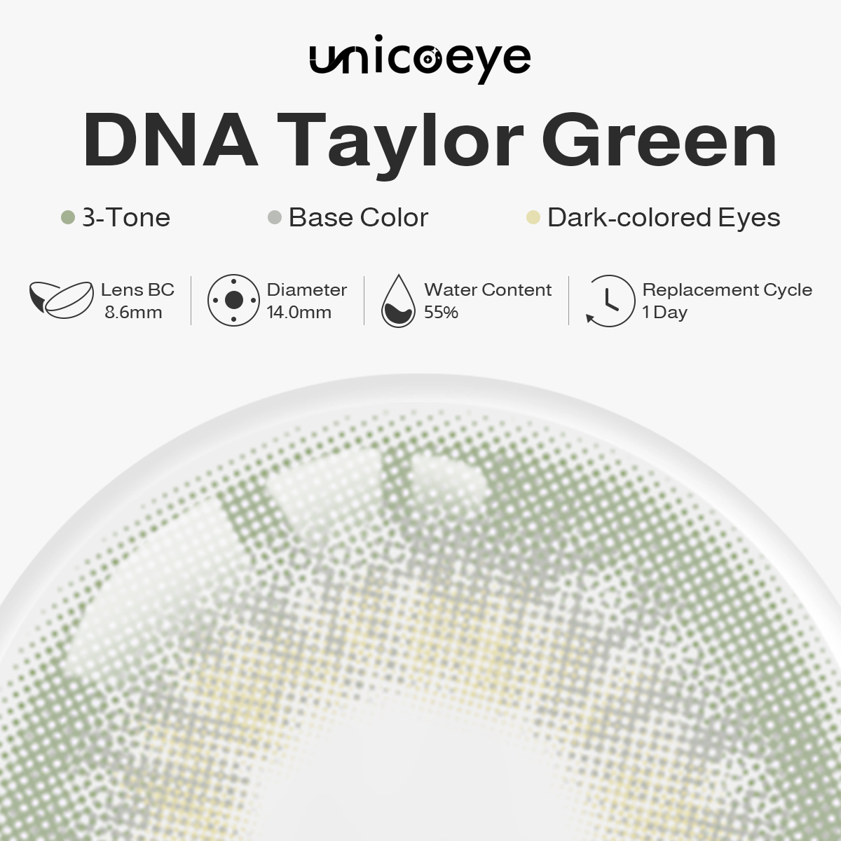 DNA Taylor Green Daily Contact Lenses | 10 Pcs