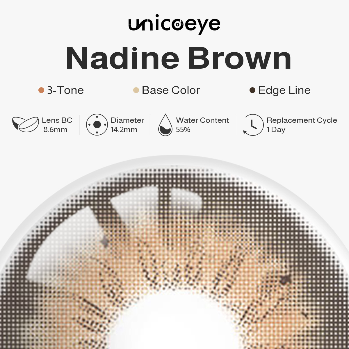 Nadine Brown Daily Contact Lenses | 10 Pcs