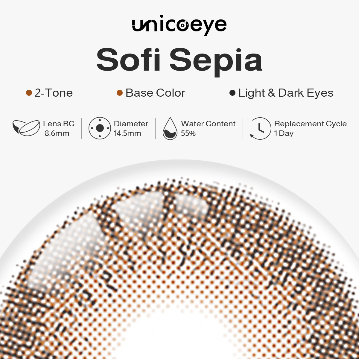Sofi Sepia Daily Contact Lenses | 10 Pcs