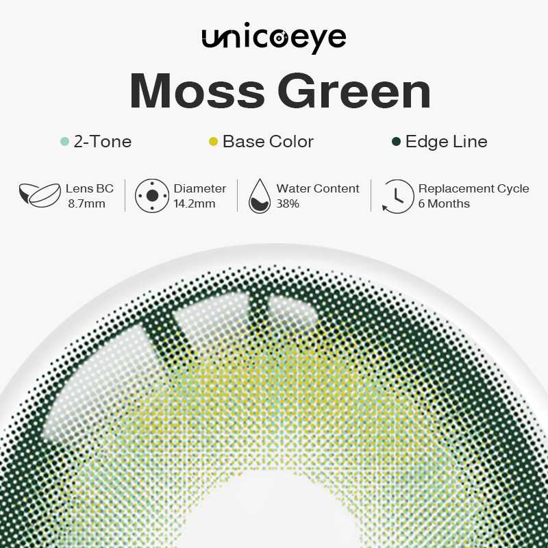 Moss Green 6 Months Contact Lenses