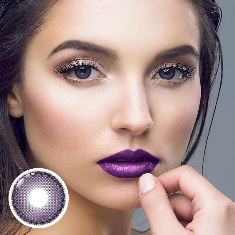 Vesper Purple Prescription Yearly Contact Lenses | 2 Pcs