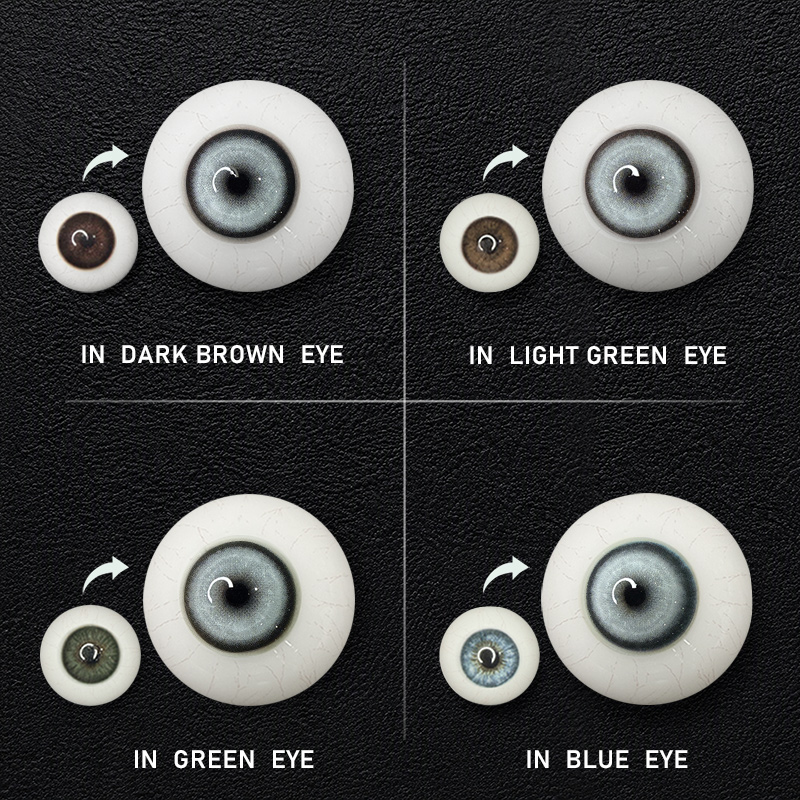 Koi Sliver Gray Prescription Yearly Contact Lenses | 2 Pcs