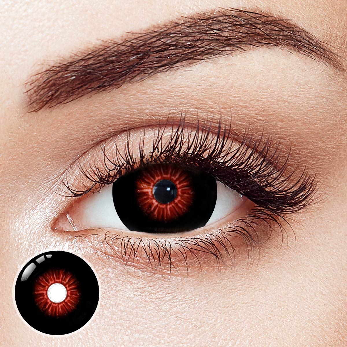 Tokyo Ghoul Black Sclera 17mm Costume Yearly Contact Lenses