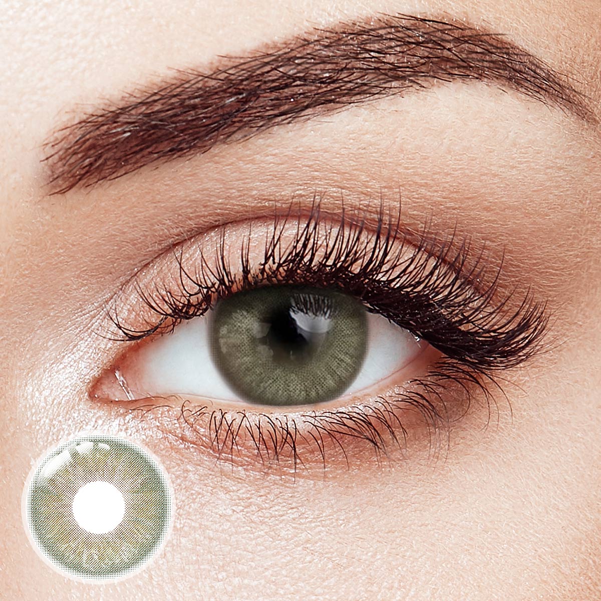 Brownie Green Yearly Contact Lenses | 2 Pcs