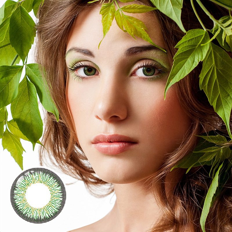 Bristle Dark Green 6 Months Contact Lenses | 2 Pcs