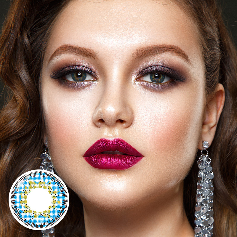 Ridge Blue 6 Months Contact Lenses | 2 Pcs