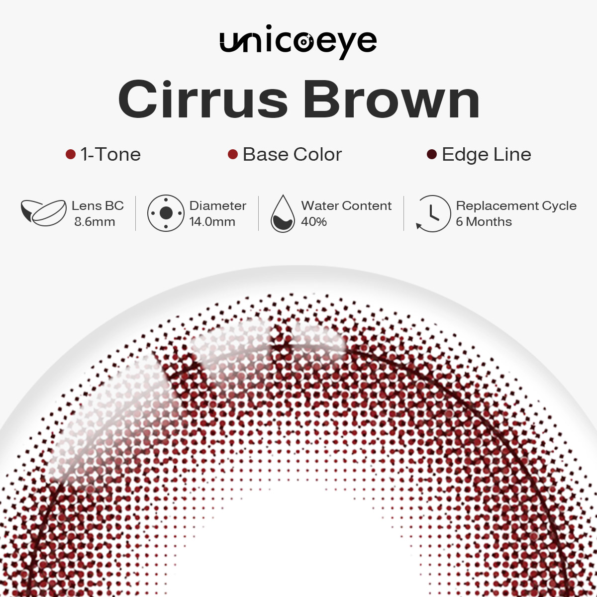 Cirrus Brown Prescription 6 Months Contact Lenses | 2pcs