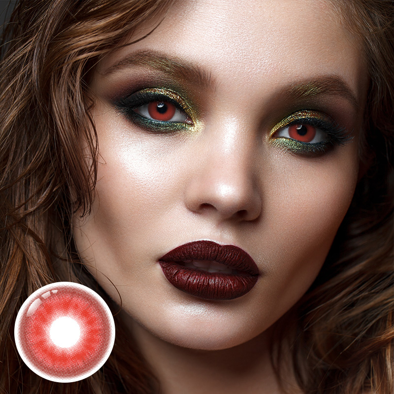 Zodiac Red Prescription 6 Months Contact Lenses | 2pcs