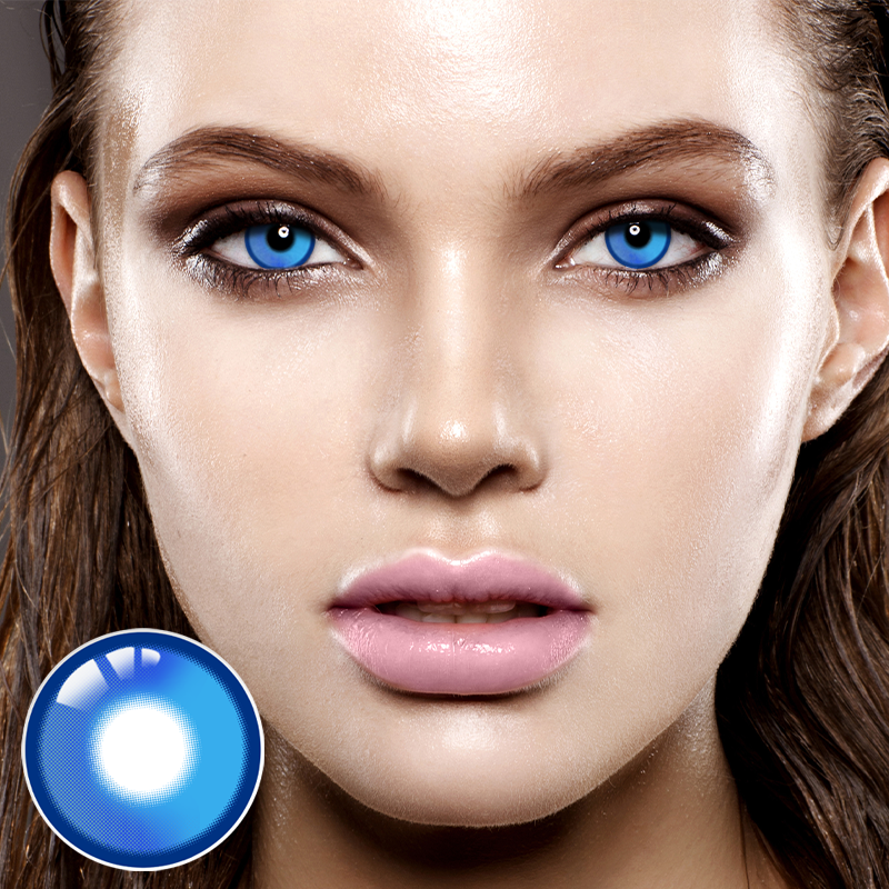 Aureole Blue Prescription 6 Months Contact Lenses | 2 Pcs