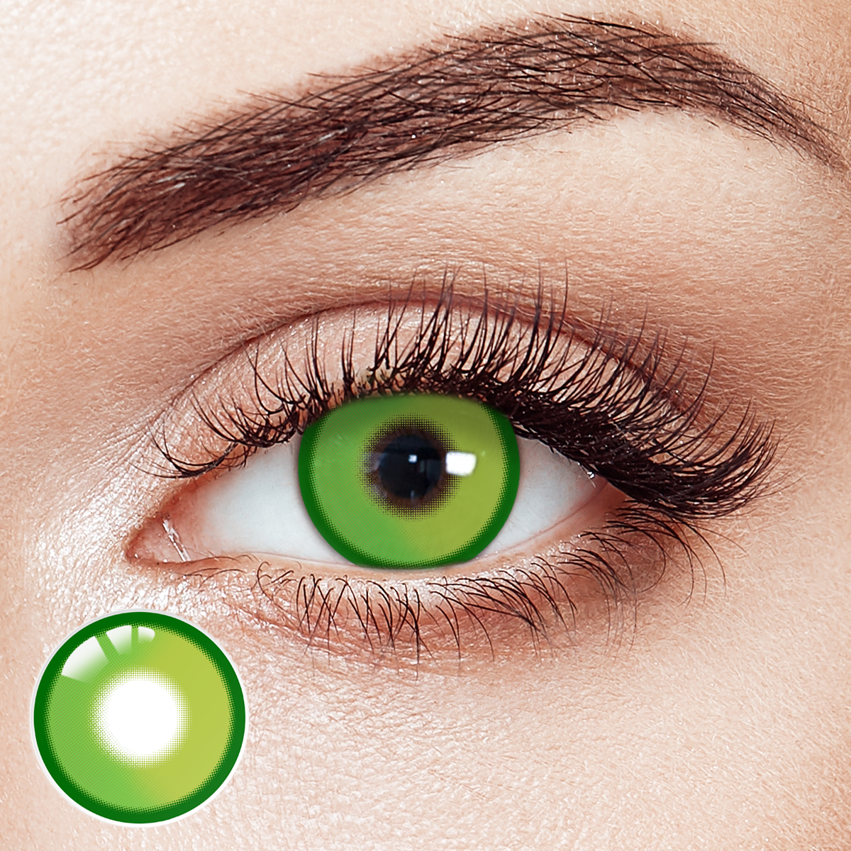 Aureole Green Prescription 6 Months Contact Lenses | 2 Pcs