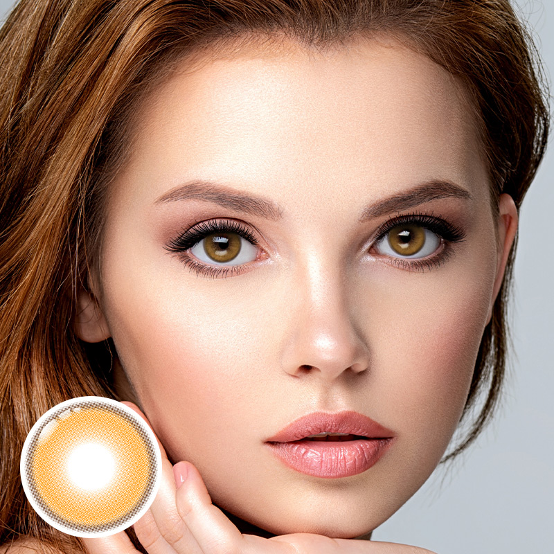 Drift Yellow Prescription Daily Contact Lenses | 2 Pcs