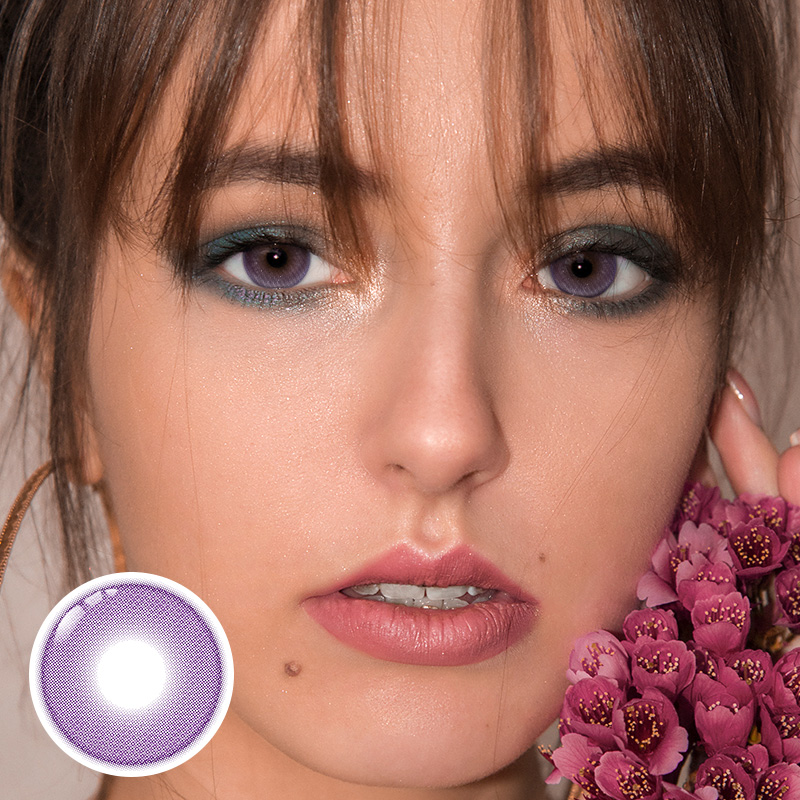 Sphere Purple Prescription Daily Contact Lenses | 2 Pcs