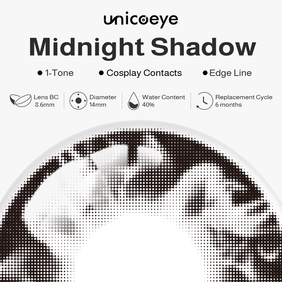 Midnight Shadow 6 Months Contact Lenses | 2 Pcs