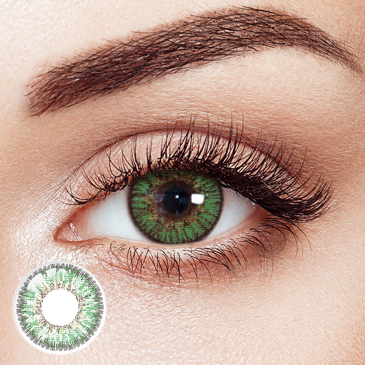 Mystic Pine Green 6 Months Contact Lenses | 2 Pcs