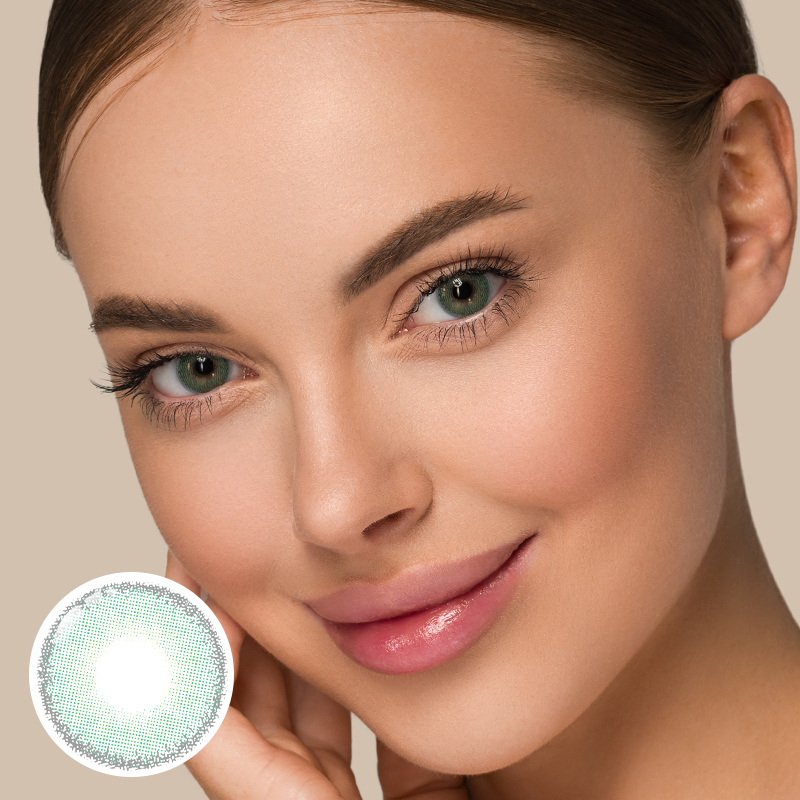 Oasis Green 6 Months Contact Lenses | 2 Pcs