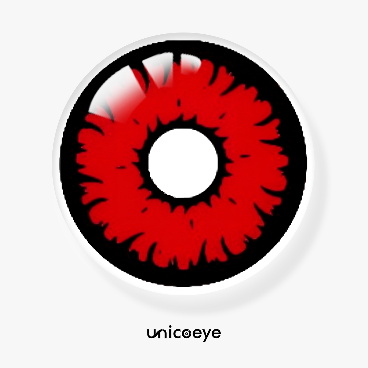 Crimson Burst Red Sclera 17mm Costume 6 Month Contact Lenses | 2 Pcs