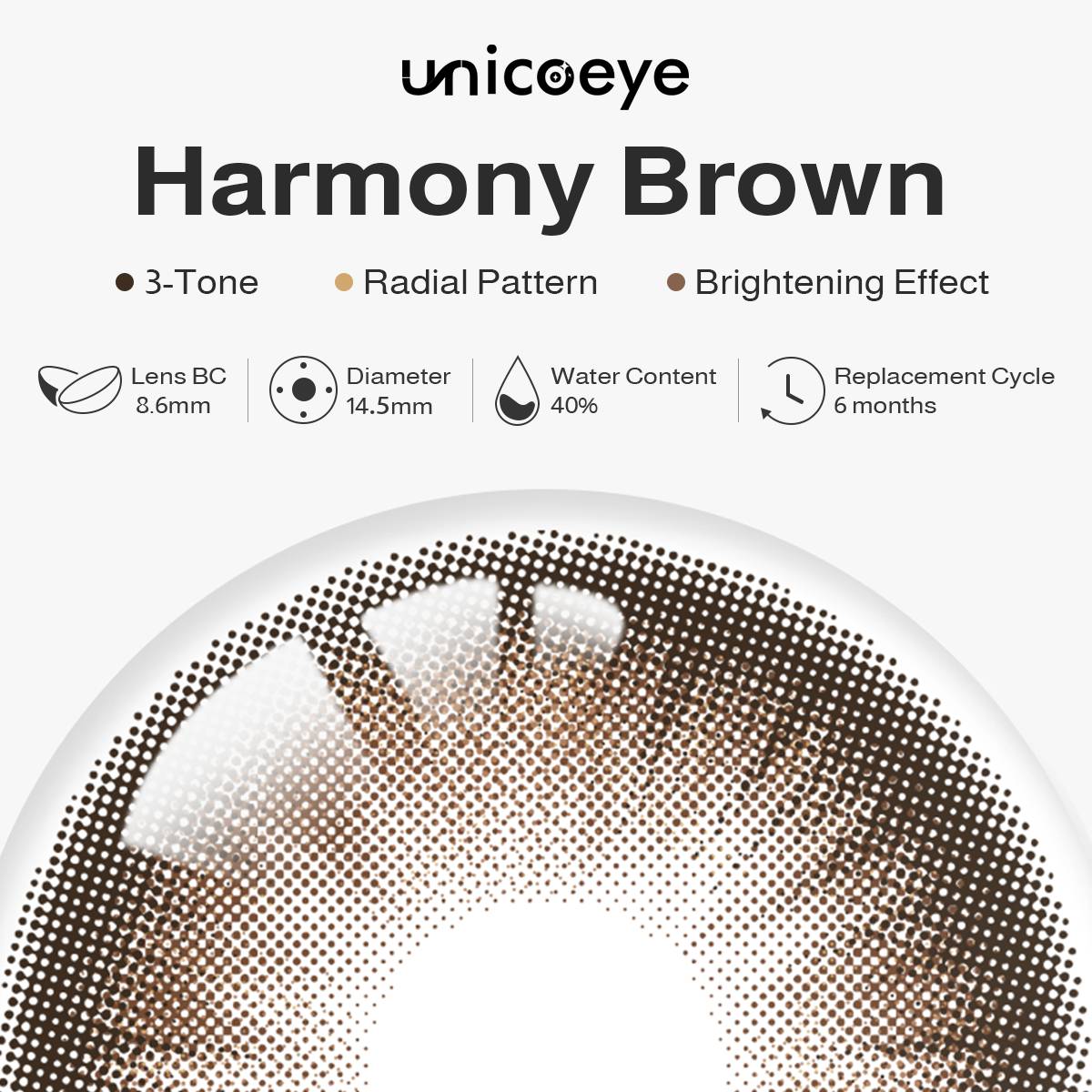 Celestial Harmony Brown 6 Month Contact Lenses | 2 Pcs