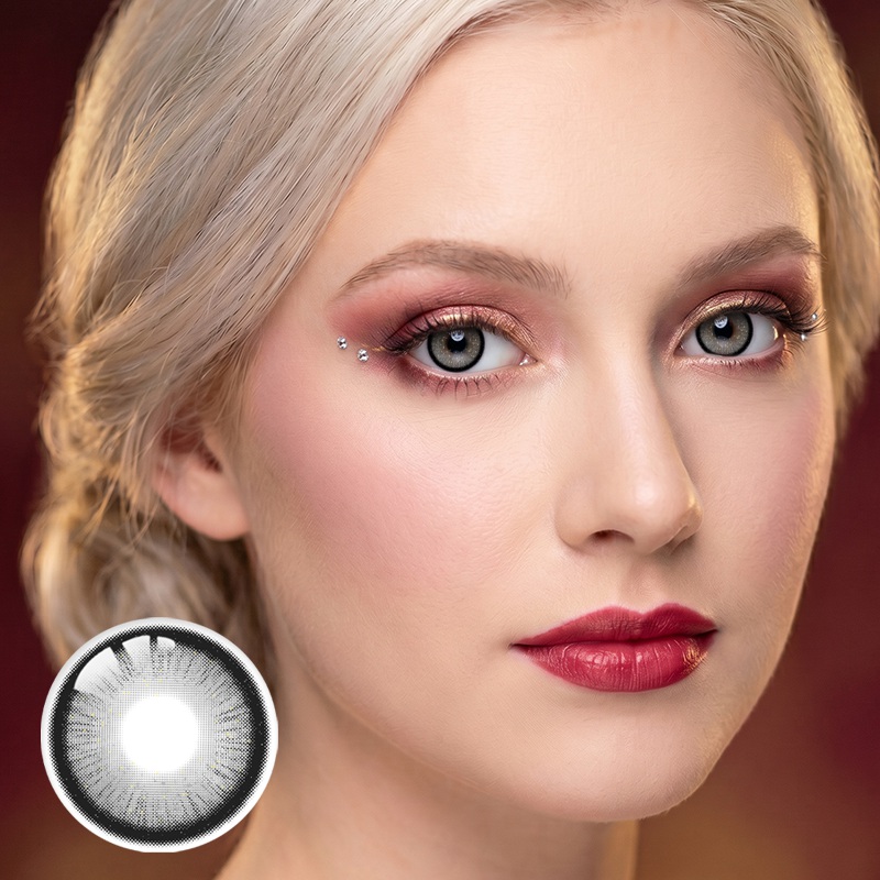 Falling Stars Gray 6 Month Contact Lenses | 2 Pcs