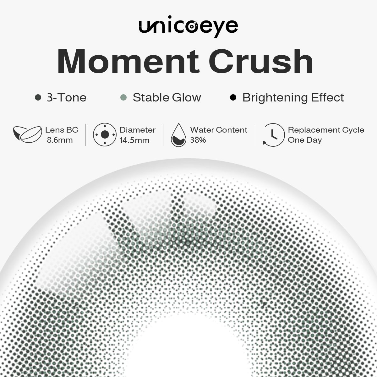 Moment Crush Green Daily Contact Lenses | 10 Pcs