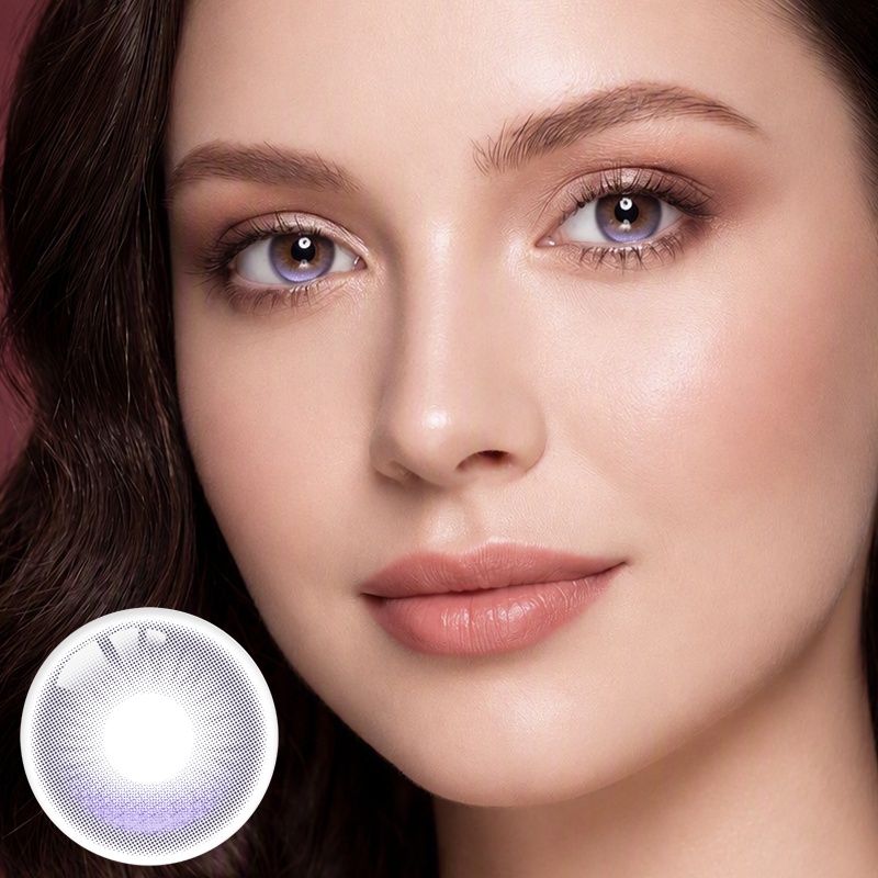 Amethyst Lake Purple Yearly Contact Lenses | 2 Pcs