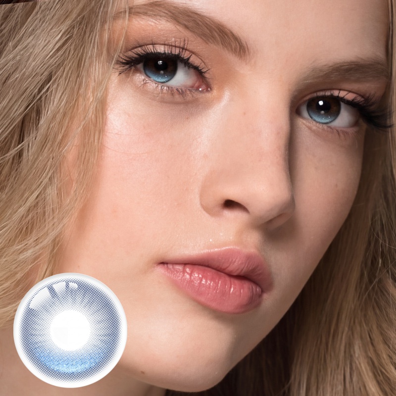 Sapphire Lake Blue Yearly Contact Lenses | 2 Pcs