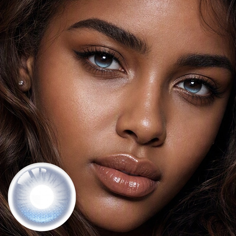 Sapphire Lake Blue Yearly Contact Lenses | 2 Pcs