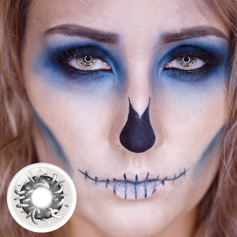 Vermis Gray Costume Yearly Contact Lenses | 2 Pcs