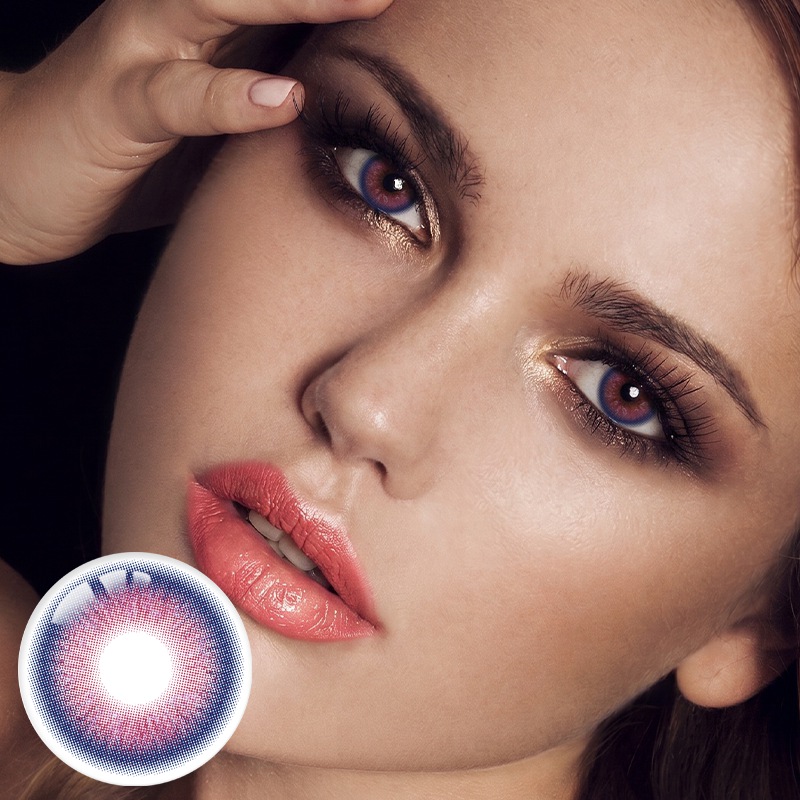 Puffstar Pink Prescription Yearly Contact Lenses | 2 Pcs