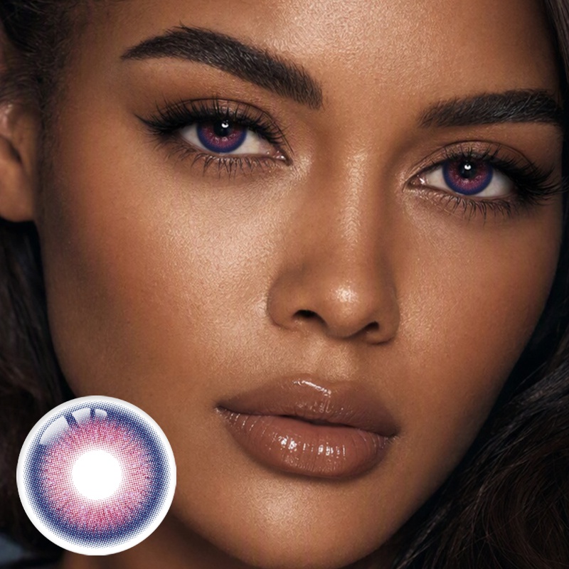 Puffstar Pink Prescription Yearly Contact Lenses | 2 Pcs