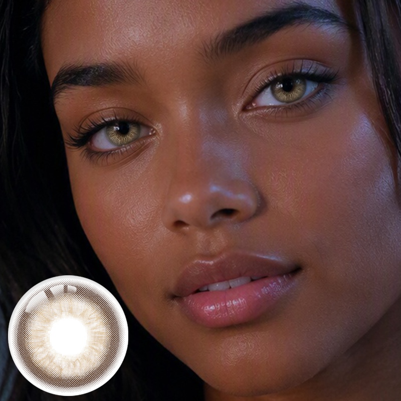 Mushroom Luna Light Brown 6 Months Contact Lenses | 2 Pcs