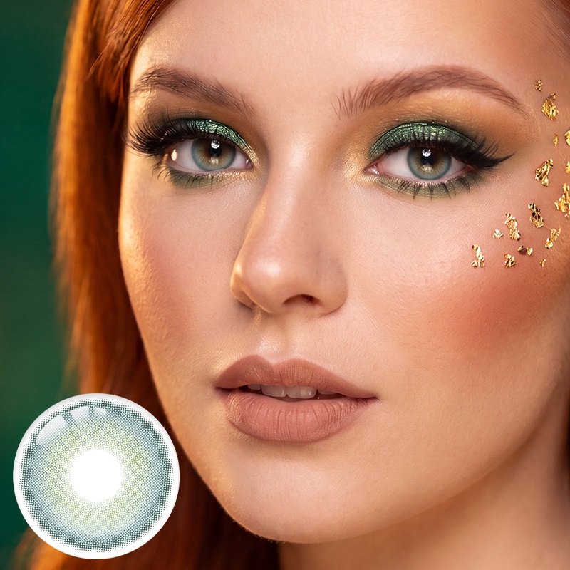 Aura Glow Green 6 Months Contact Lenses | 2 Pcs