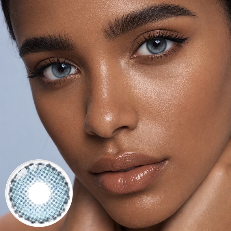 Aura Glow Blue 6 Months Contact Lenses | 2 Pcs