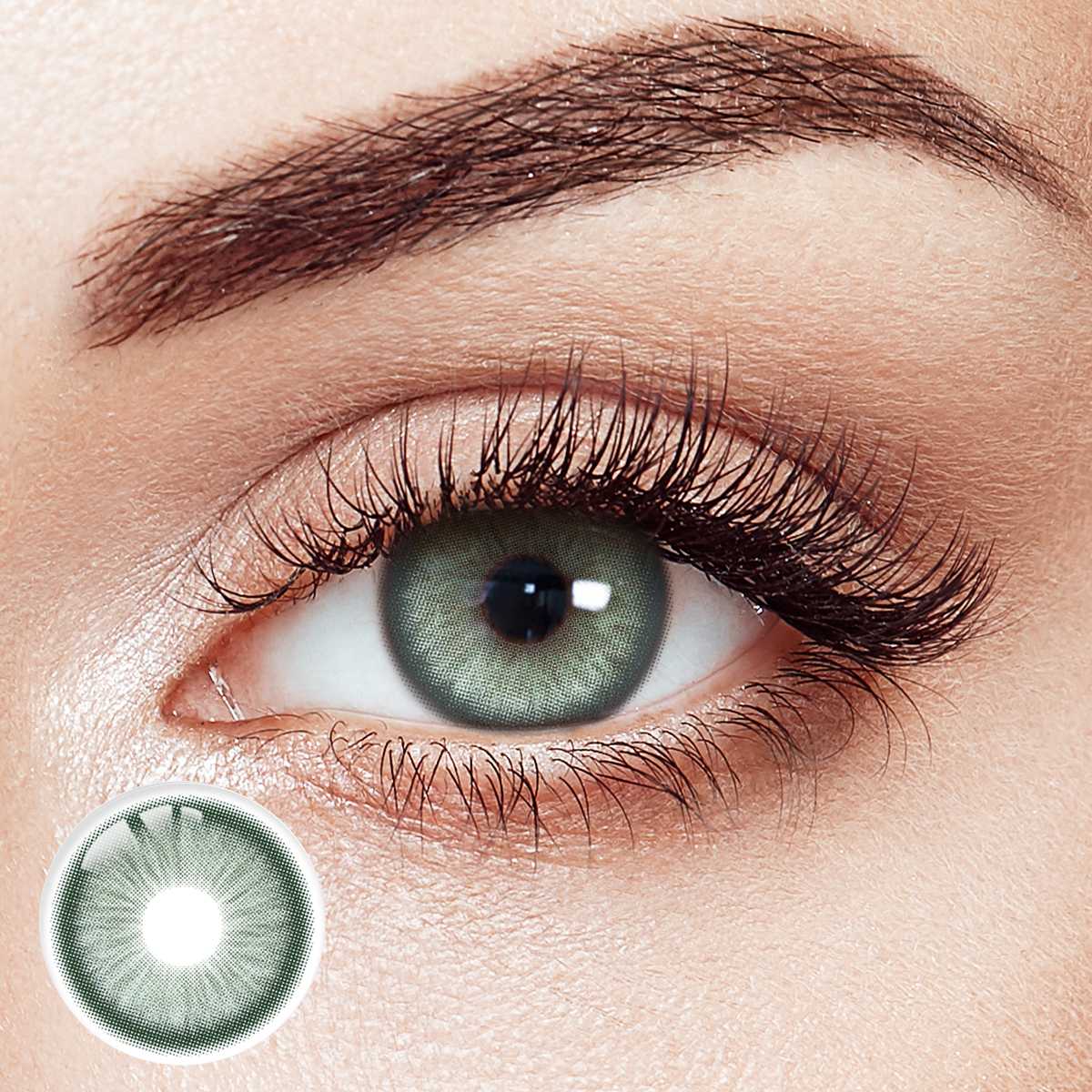 Najia Green 6 Months Contact Lenses | 2 Pcs