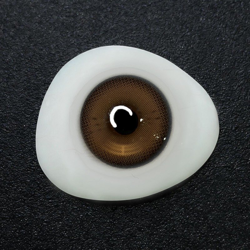 Soft Mocha Brown Prescription Yearly Contact Lenses | 2pcs