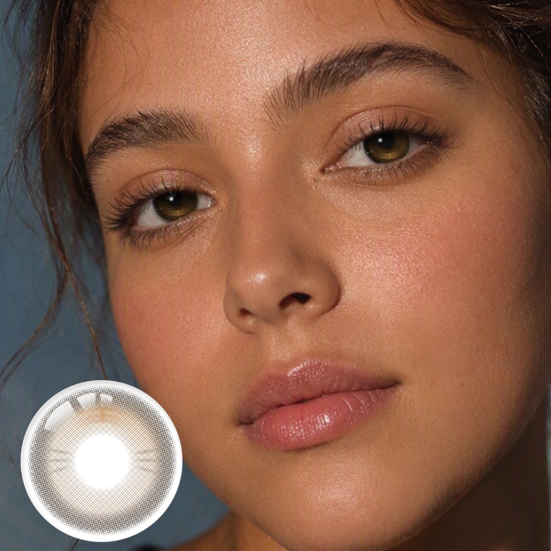Soft Mocha Brown Prescription Yearly Contact Lenses | 2pcs