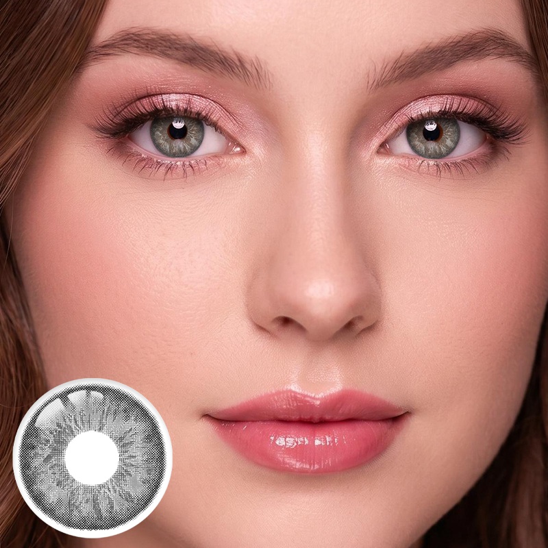 Solar Flare Grey Yearly Contact Lenses | 2 Pcs