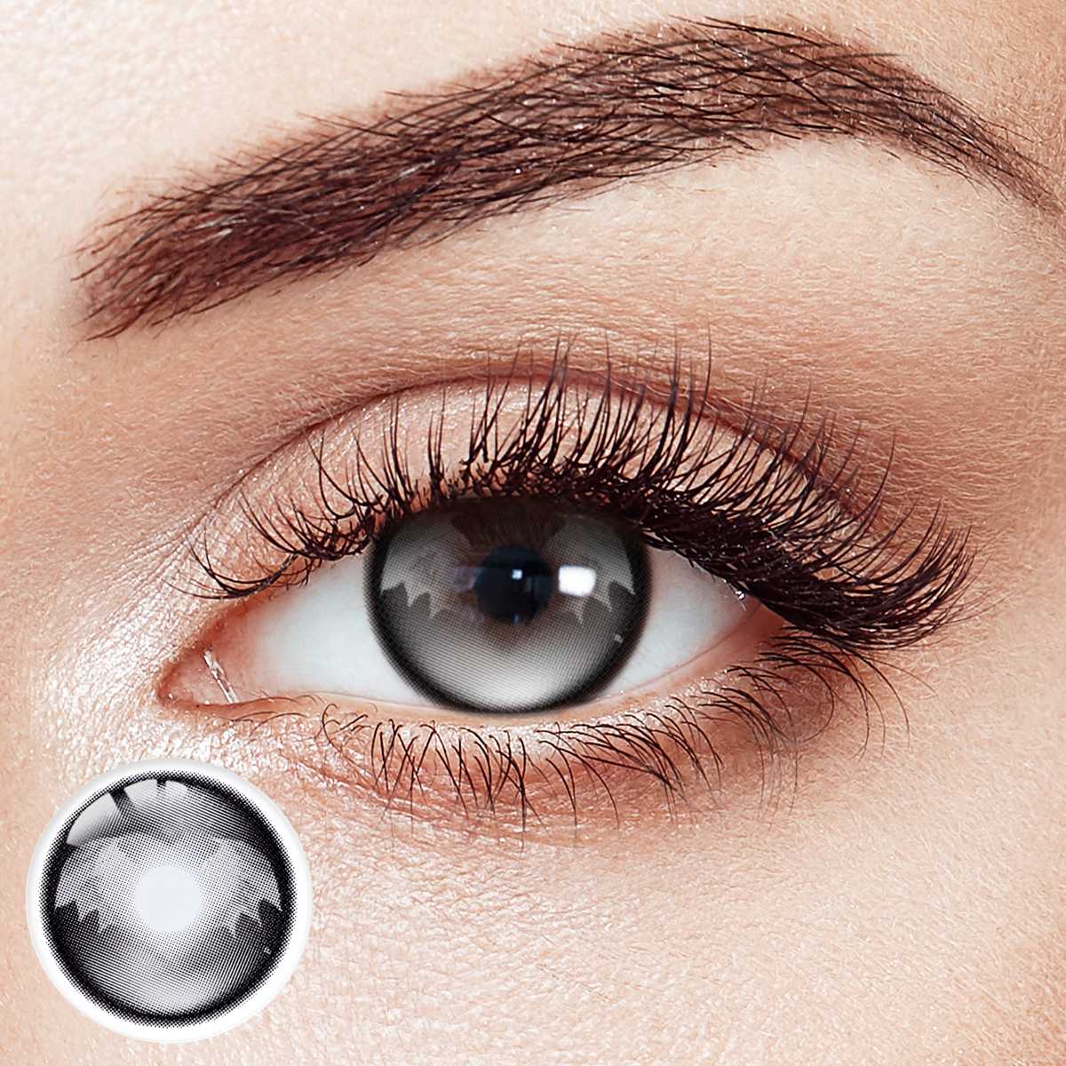 Demon Wing Black Costume Yearly Contact Lenses | 2 Pcs