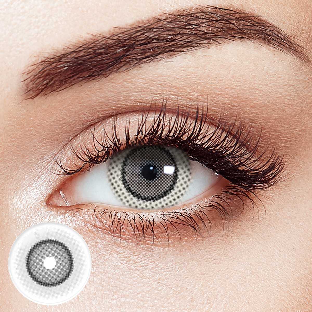 Ghoul Grey Costume Yearly Contact Lenses | 2 Pcs