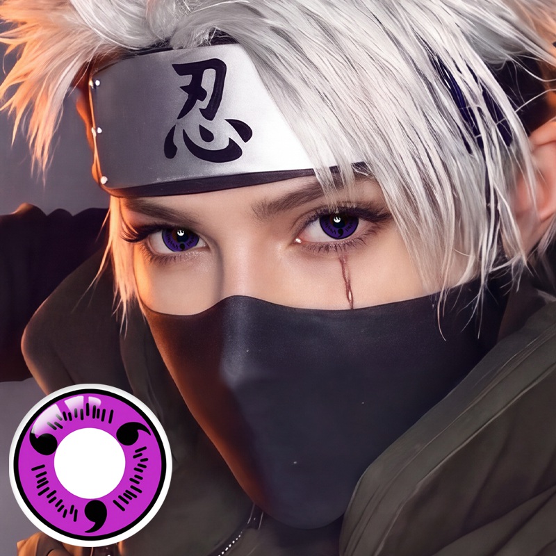 Sasuke Uchiha Purple Costume Yearly Contact Lenses | 2 Pcs