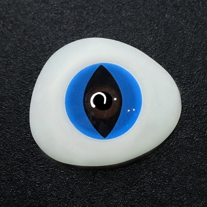 Cat Eye Blue Costume Yearly Contact Lenses | 2 Pcs