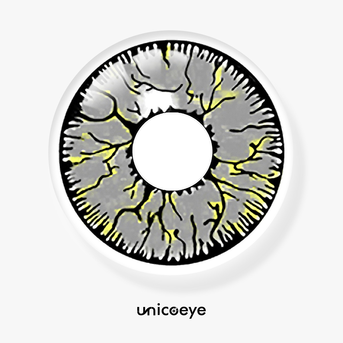 Thunder Silver Gray Costume Yearly Contact Lenses | 2 Pcs