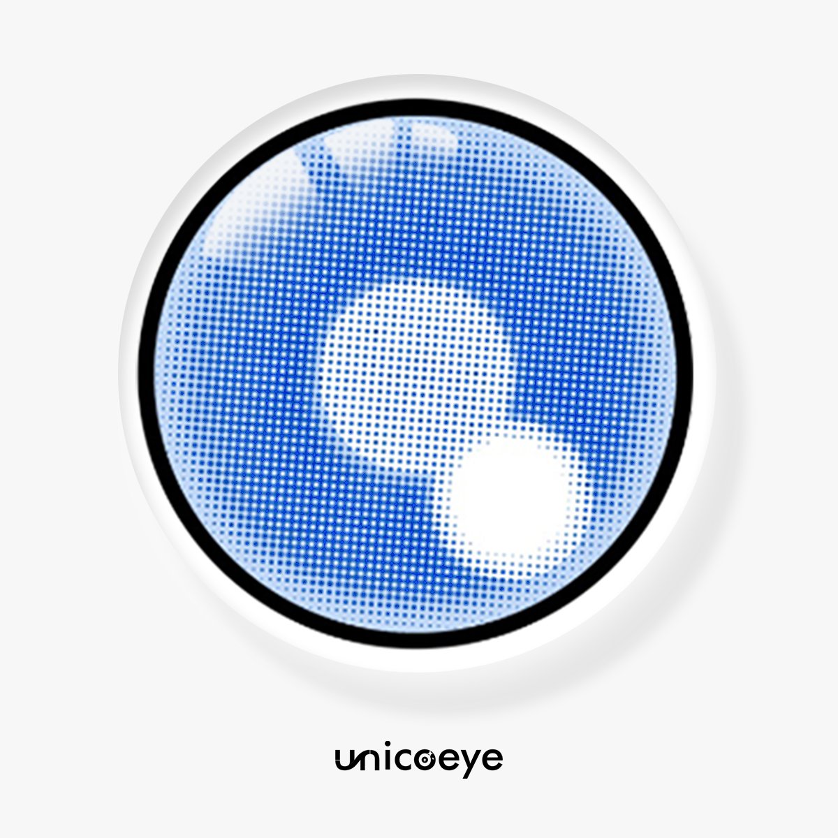 Digital Ocean Blue Costume Yearly Contact Lenses | 2 Pcs