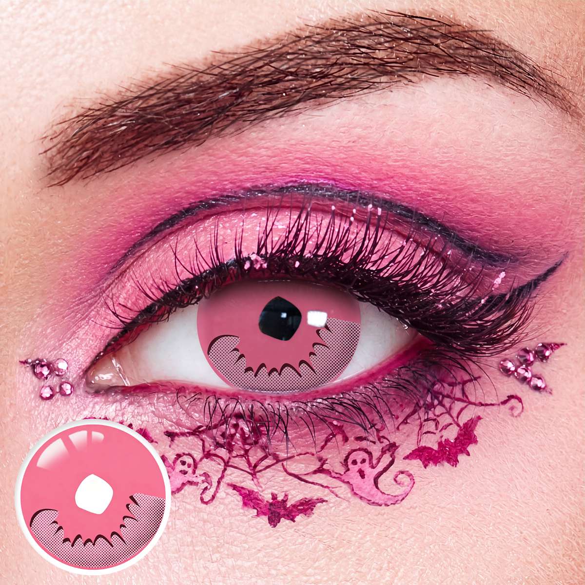 Kamado Nezuko Pink Costume Yearly Contact Lenses | 2 Pcs