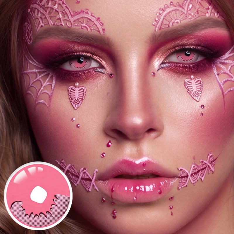 Kamado Nezuko Pink Costume Yearly Contact Lenses | 2 Pcs