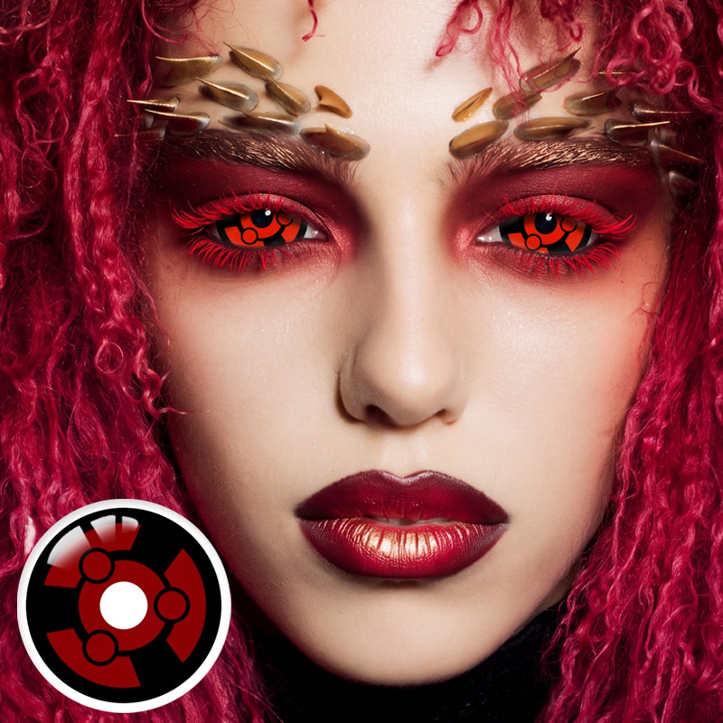 Uchiha Madara Red 22mm Costume Yearly Contact Lenses | 2 Pcs