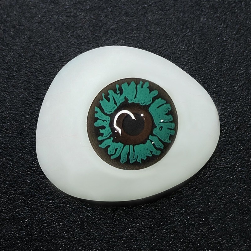 Toxic Emerald Green Costume Yearly Contact Lenses | 2 Pcs