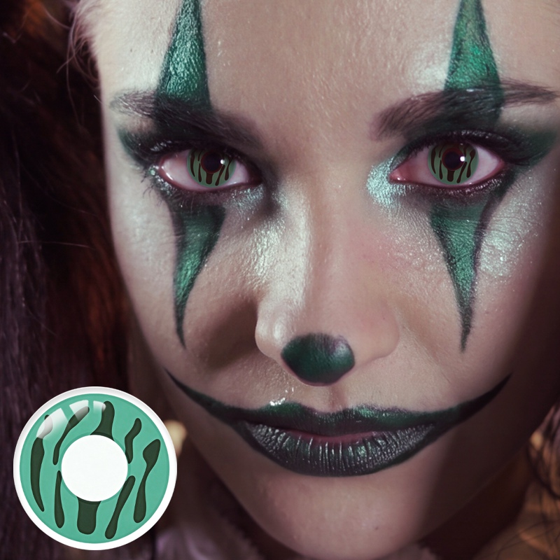 Camouflage Green Costume Yearly Contact Lenses | 2 Pcs